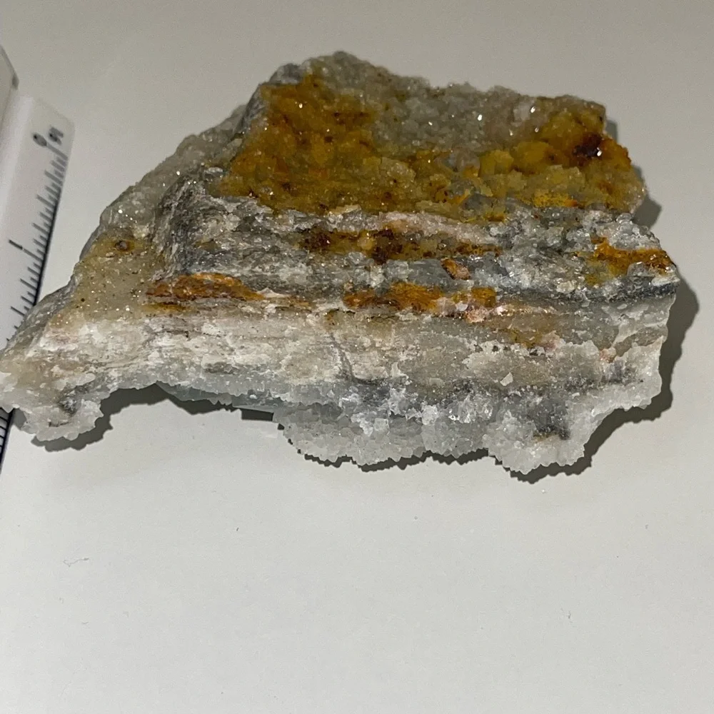 Cubic fluorite on Druze Quartz 💛HP💛 - Picture 16 of 16